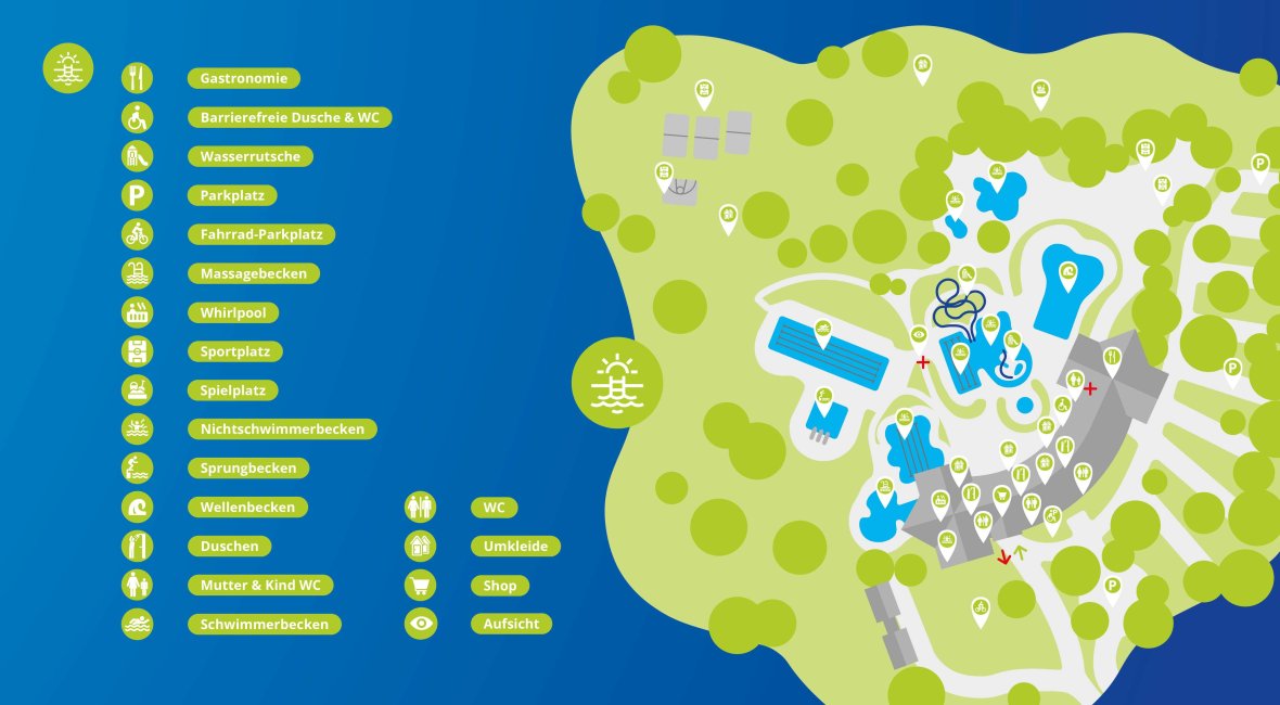 Übersichtsplan Badepark