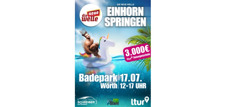 PLAKAT: Einhorn springen - Wörth